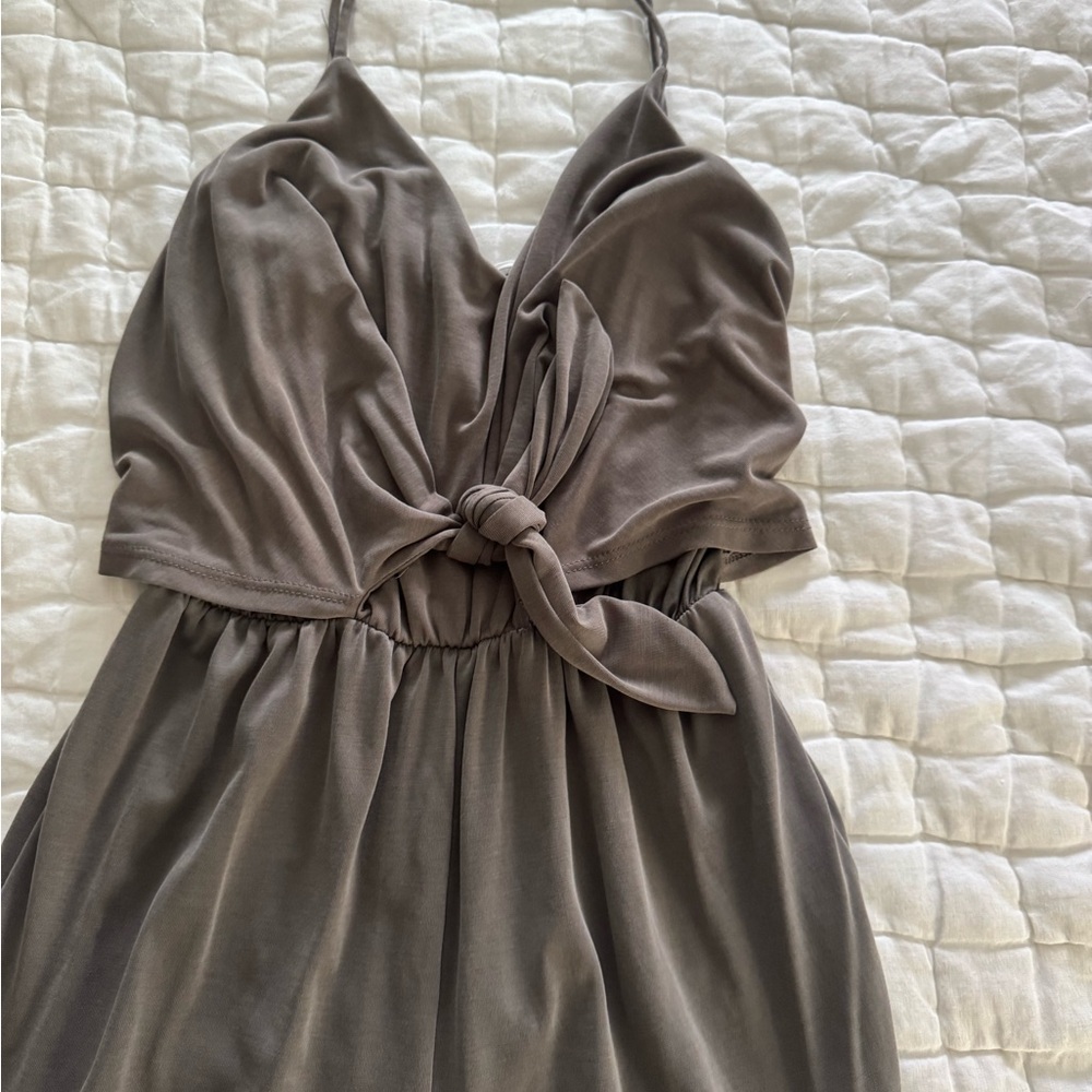 Elegant Gray Women's Dress